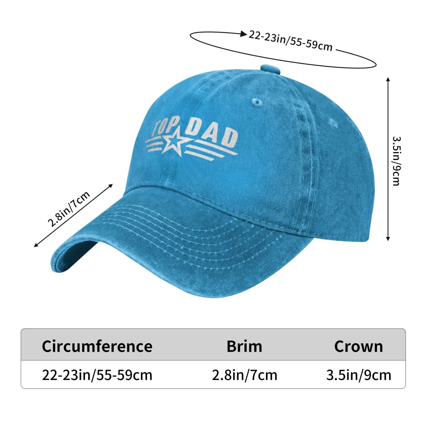 TOP DAD Printed unisex baseball cap adjustable cap outdoor sun hats trucker hat