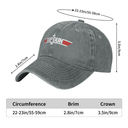 TOP GUN (2) Printed unisex baseball cap outdoor hats adjustable cap trucker gift hat