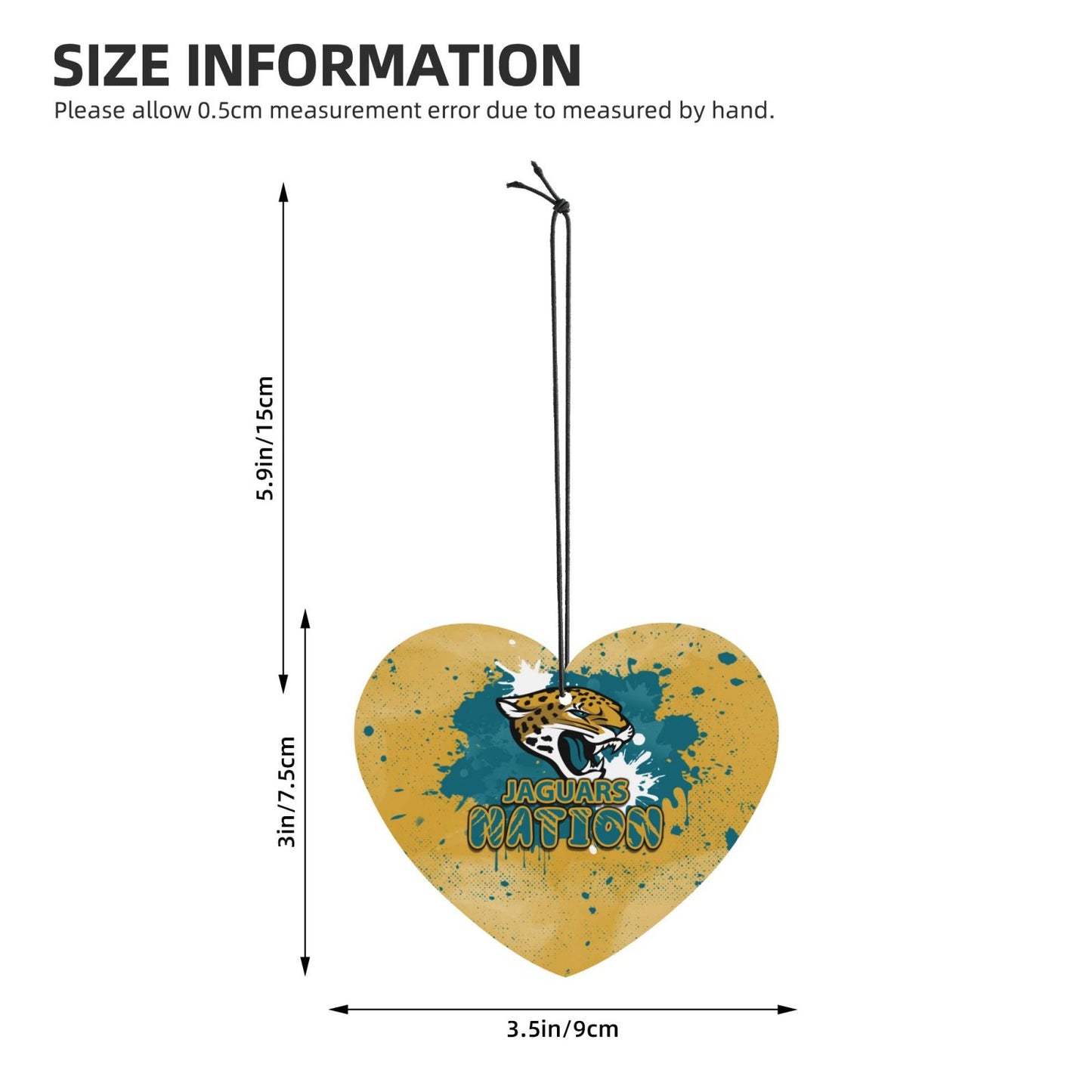 4-pcs Jacksonville Jaguars Car Air Fresheners Cards Set car aromatherapy tablets