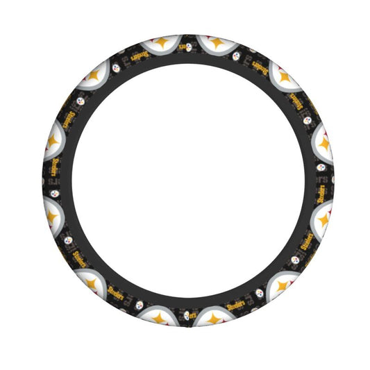 Pittsburgh Steelers 2 Printed breathable elastic steering wheel anti slip cover