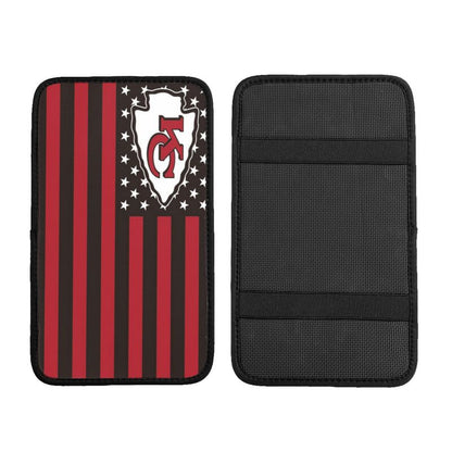 Car armrest box pad Kansas City Chiefs 1 Printed central armrest box pad protective pad