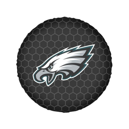 Philadelphia Eagles Grid printed car tire cover dustproof and waterproof tire cover