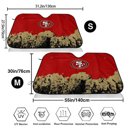 San Francisco 49ers Print car front windshield sunshade car windshield sunshade (multi size)