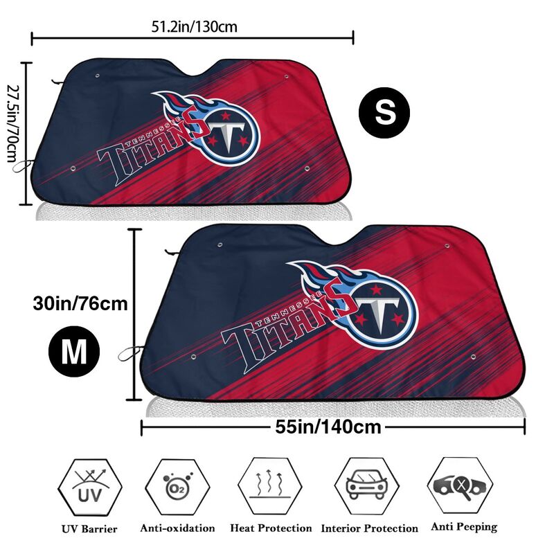 Tennessee Titans Print car windshield sunshade panel car windshield sunshade cover multiple sizes
