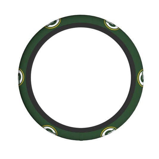 Green Bay Packers Printed car anti-skid cover elastic steering wheel cover