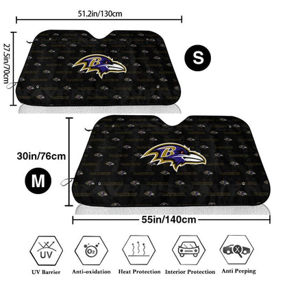 Baltimore Ravens Printed is suitable for front Car windshield sunshades Car windshield sunshades