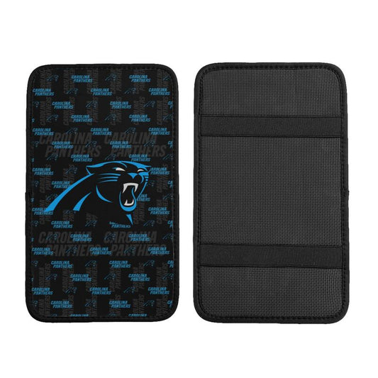 Carolina Panthers printed Car handrail cushion Personalized car armrest cover