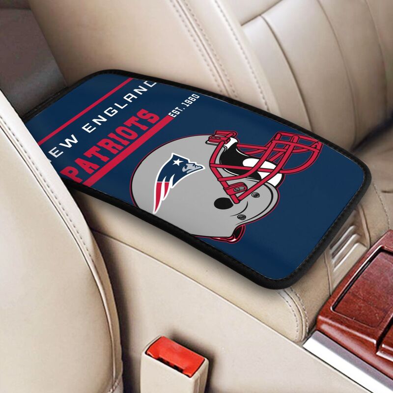 New England Patriots Print car armrest box cushion armrest protective cover