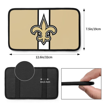 New Orleans Saints4 Printed car center armrest box pad anti slip pad