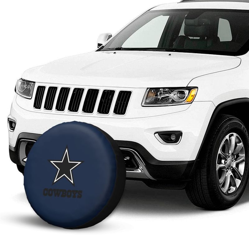 Dallas Cowboys 2 Car tire protective cover waterproof and dustproof tire cover