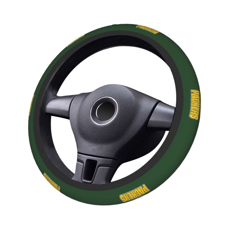 Green Bay Packers Printed car anti-skid cover elastic steering wheel cover
