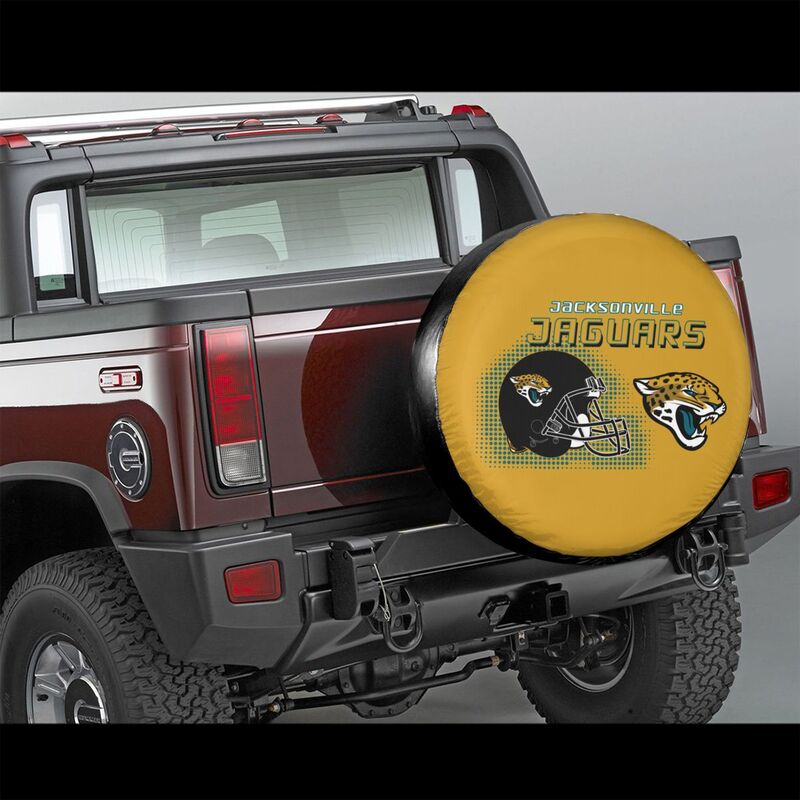 Jacksonville Jaguars Print car tire protection cover car spare tire dust protection covers