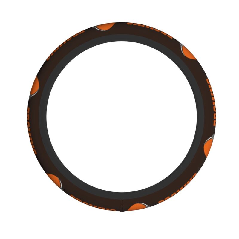 Cleveland Browns Printed elastic steering wheel cover anti slip breathable