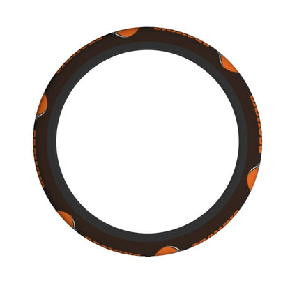 Cleveland Browns Printed elastic steering wheel cover anti slip breathable