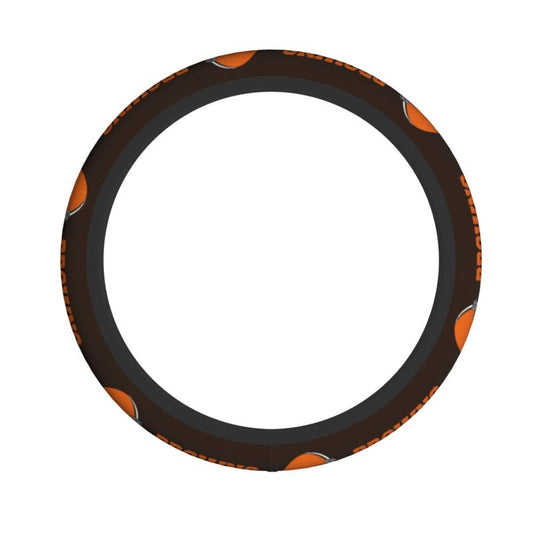 Cleveland Browns Printed elastic steering wheel cover anti slip breathable