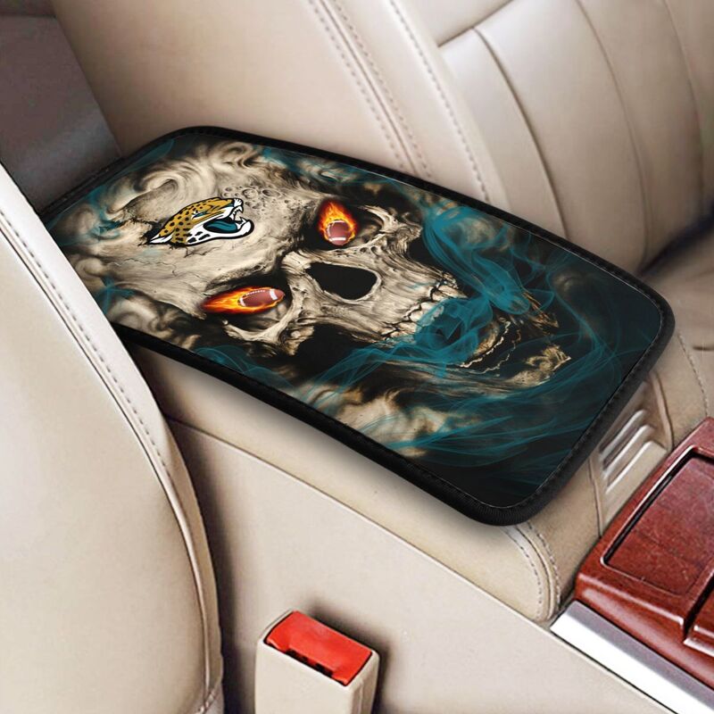 Jacksonville Jaguars Printed car armrest box pad elbow support anti slip pad