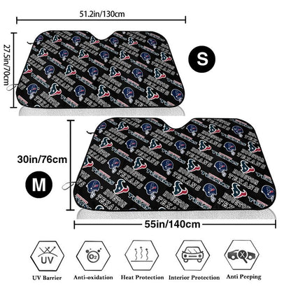 Houston Texans Printed suitable for front Car windshield sunshades Car windshield sunshades