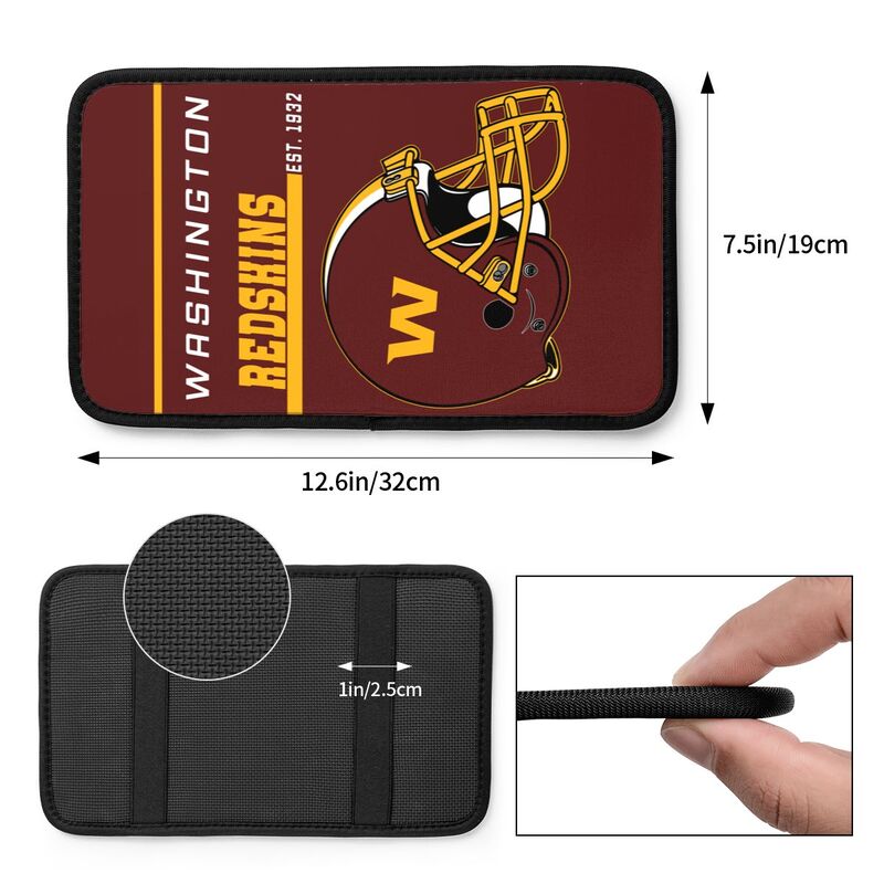Washington Redskins Print car armrest box cushion armrest protective cover