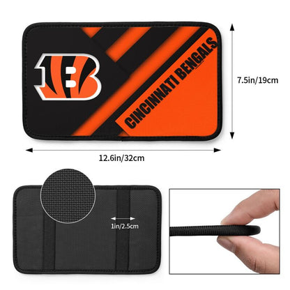 Car armrest box pad Cincinnati Bengals Printed central armrest box pad anti slip pad