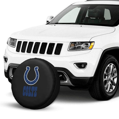 Indianapolis Colts 3 Car tire protective cover waterproof and dustproof tire cover
