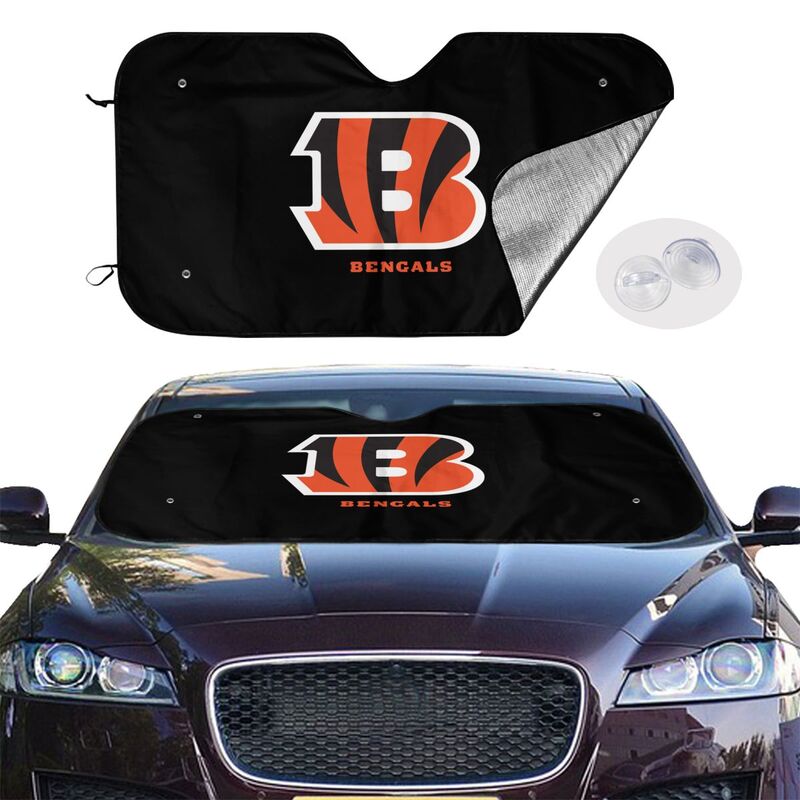 Cincinnati Bengals 2 Print Car windshield sunshades is suitable for front Car windshield sunshades
