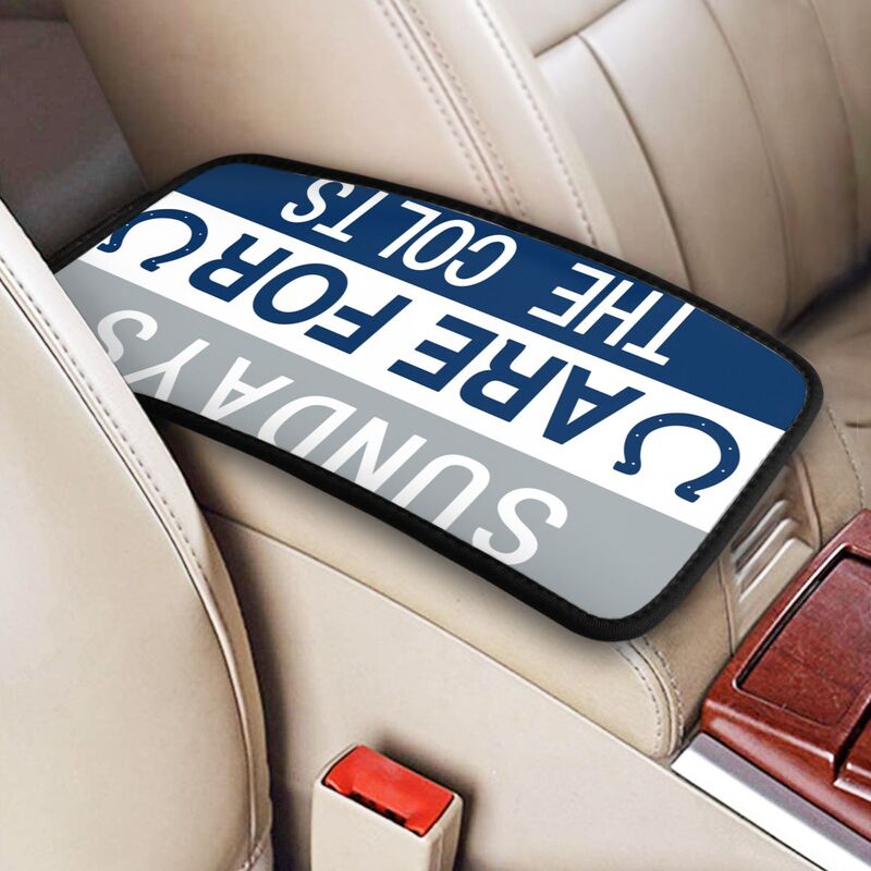 Indianapolis Colts Personalized printed car armrest cover Car handrail box cushion