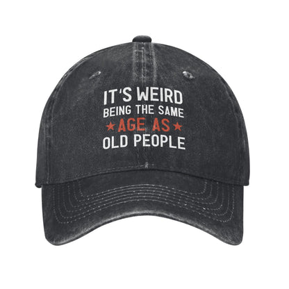 IT'S WEIRD BEING THE SAMEAGE Printed unisex baseball cap adjustable cap outdoor sun hats trucker hat