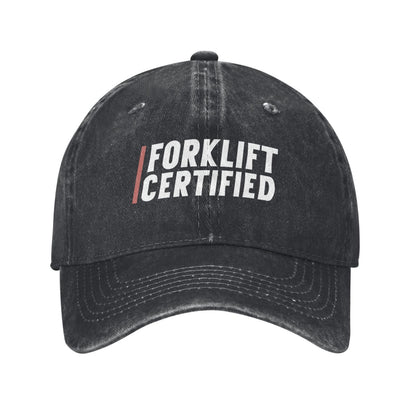 Forklift Certified Printed unisex baseball cap adjustable cap outdoor sun hats trucker hat
