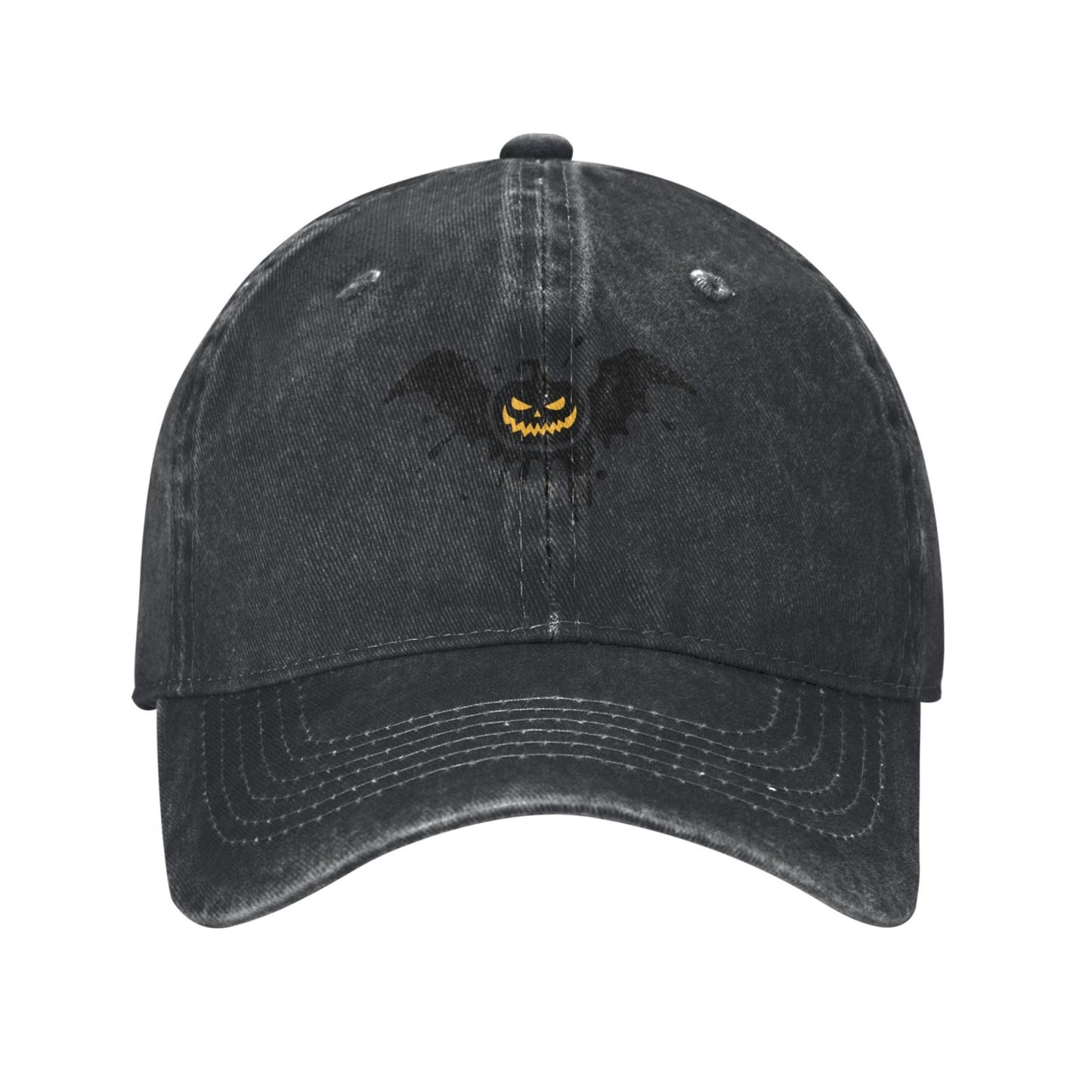 Halloween Pumpkin Distressed Printed unisex baseball cap outdoor hats adjustable cap trucker gift hat