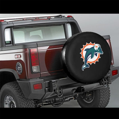 Miami Dolphins Printing tire protection cover car sun protection tire protection covers