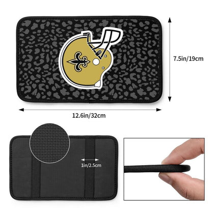 New Orleans Saints 2 printed Car handrail box cushion Personalized car armrest cover