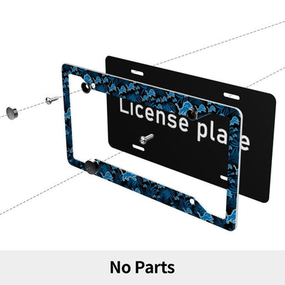 Detroit Lions Print Car license plate frame four hole license plate holder (one pair)