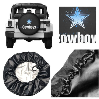 Dallas Cowboys 3 car dustproof sunscreen tyre protective cover Tyre protective cover