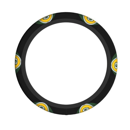 Green Bay Packers 2 Printed car anti-skid cover elastic steering wheel cover