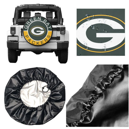 Green Bay Packers Printed tire protection cover car spare tire dust protection covers