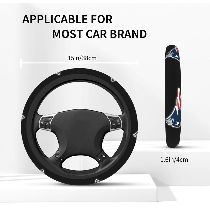 New England Patriots 1 Printed breathable elastic steering wheel cover