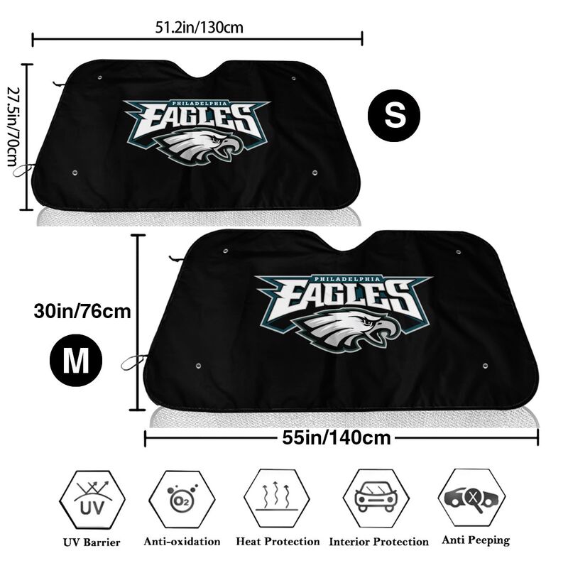 Philadelphia Eagles Printing Car windshield sunshades is suitable front windshield sunshades