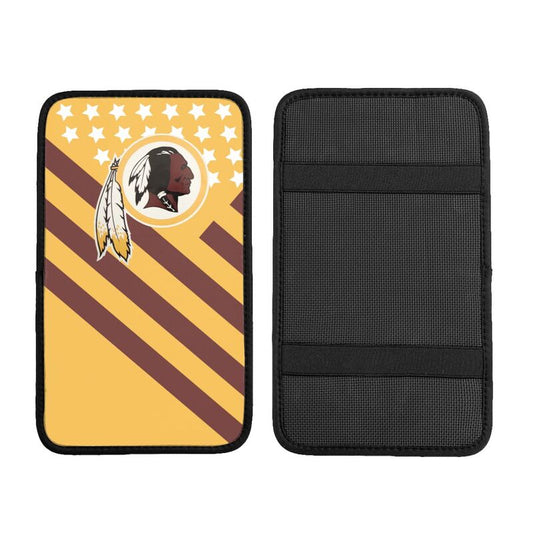 Car armrest box pad Washington Commanders Printed central armrest box pad protective pad