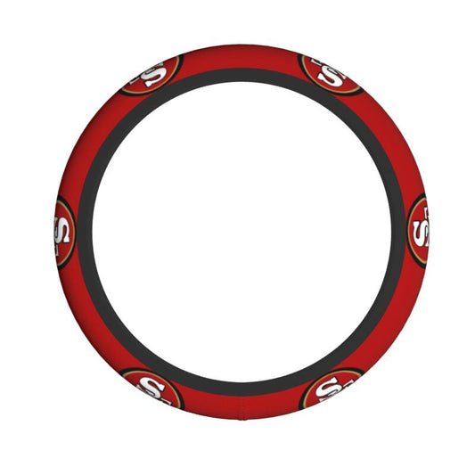 San Francisco 49ers 2 Printed breathable elastic steering wheel protective cover