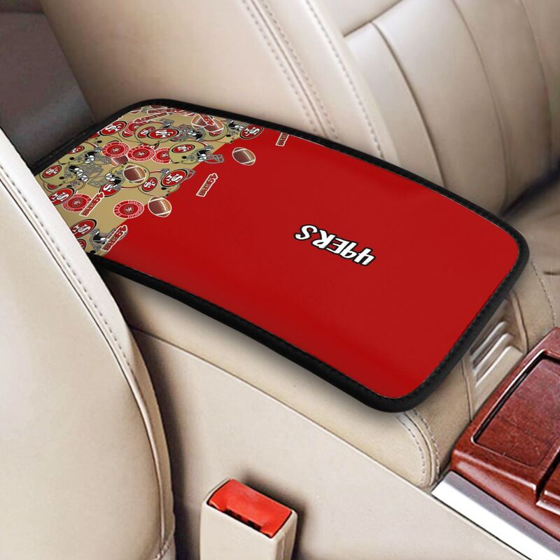 San Francisco 49ers print Car center console armrest pad car armrest protective cover