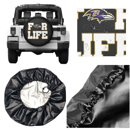Baltimore Ravens Printing tire protection cover car spare tire dust protection cover