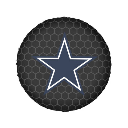 Dallas Cowboys Grid printed car tire cover dustproof and waterproof tire cover