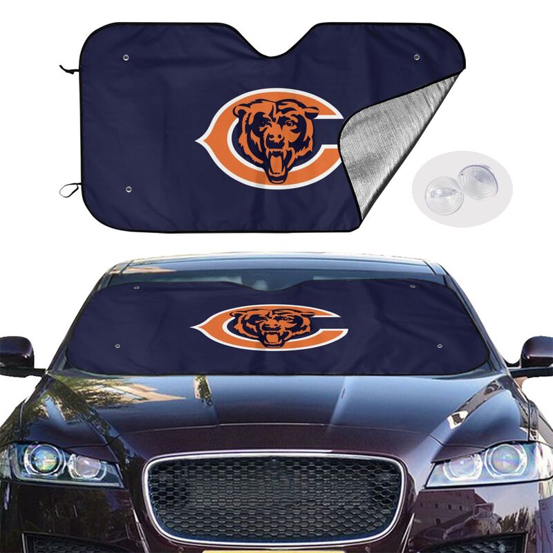Chicago Bears 4 Print suitable for front Car windshield sunshades Car windshield sunshades