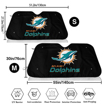 Miami Dolphins Printing Car windshield sunshades is suitable front windshield sunshades