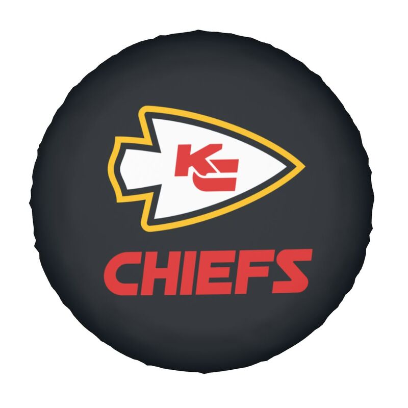 Kansas City Chiefs 6 Printing tire protection cover car sun protection tire protection covers