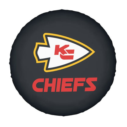 Kansas City Chiefs 6 Printing tire protection cover car sun protection tire protection covers