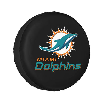 Miami Dolphins Car tire protective cover waterproof and dustproof tire cover