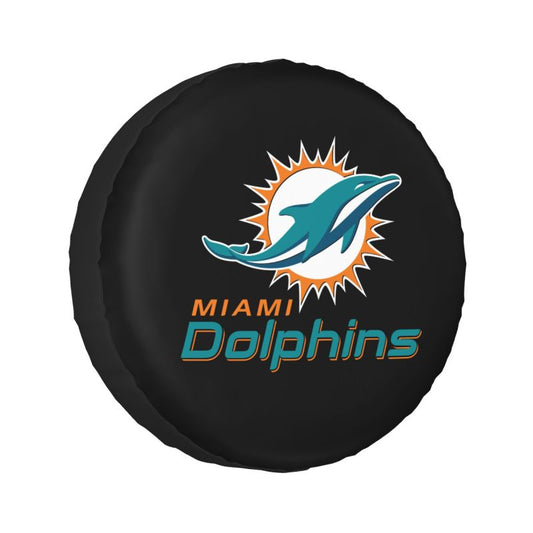 Miami Dolphins Car tire protective cover waterproof and dustproof tire cover
