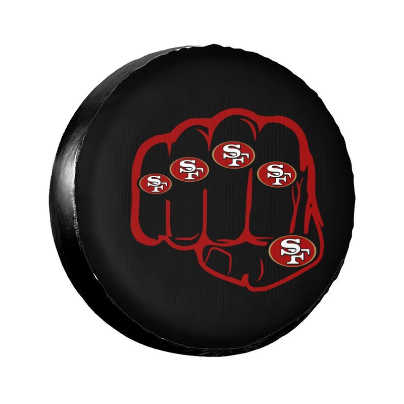 San Francisco 49ers Print tire protection cover car spare tire dust protection covers