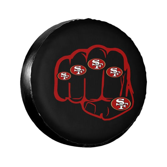 San Francisco 49ers Print tire protection cover car spare tire dust protection covers